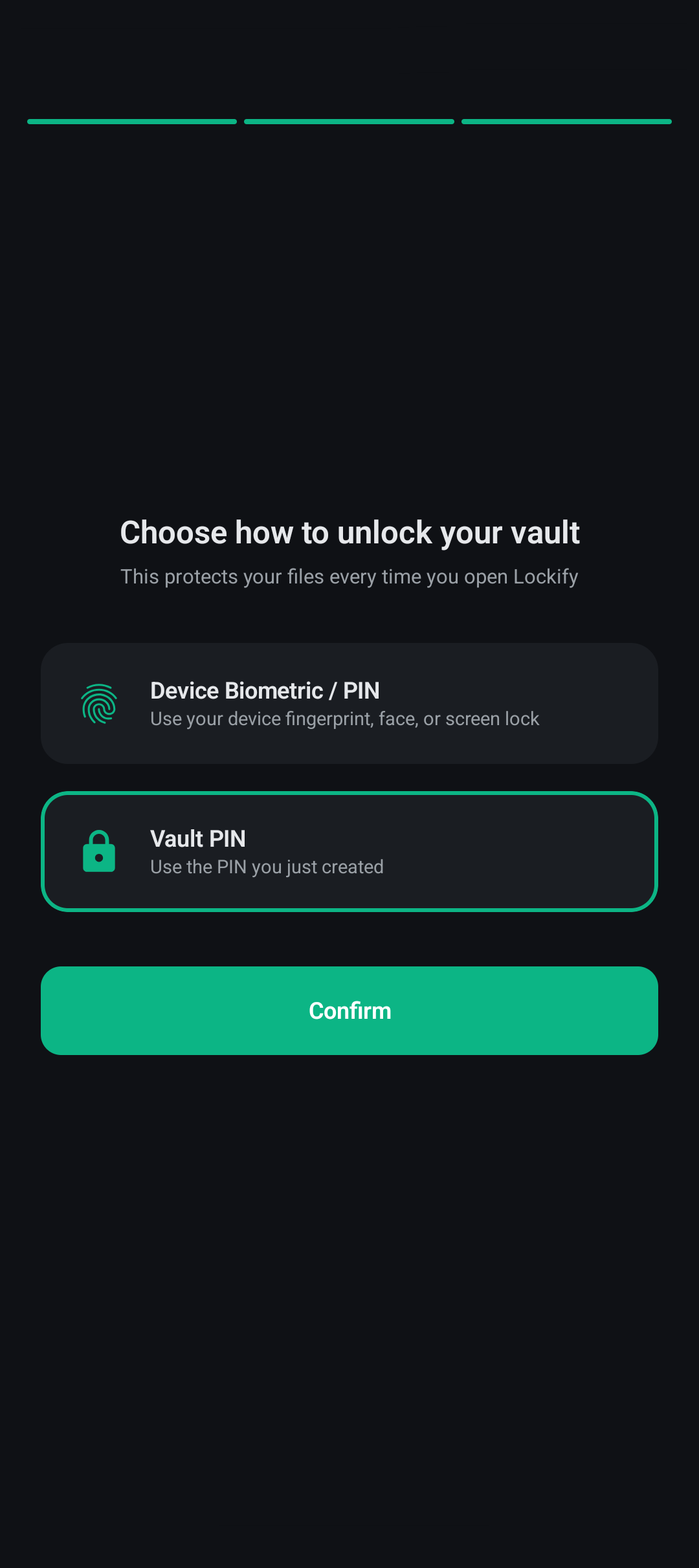 Biometric Auth